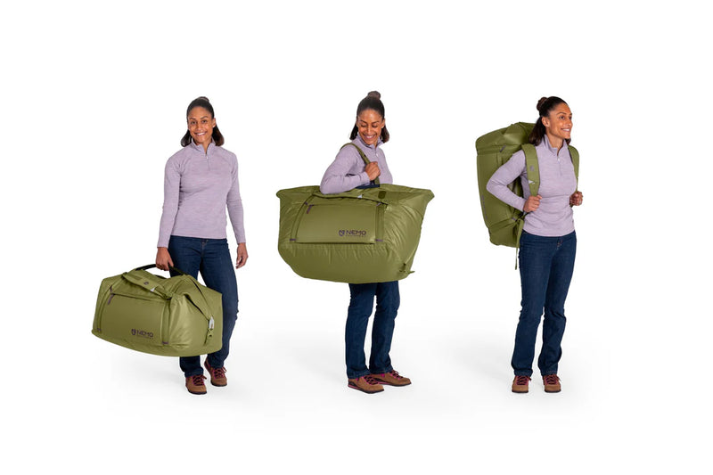 Load image into Gallery viewer, Nemo Double Haul Convertible Duffel 100L (Black)