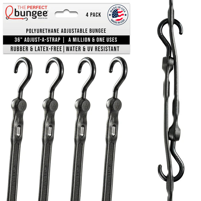 Load image into Gallery viewer, The Perfect Bungee 36" Adjustable Bungee Strap 4 Pack Box - Blue