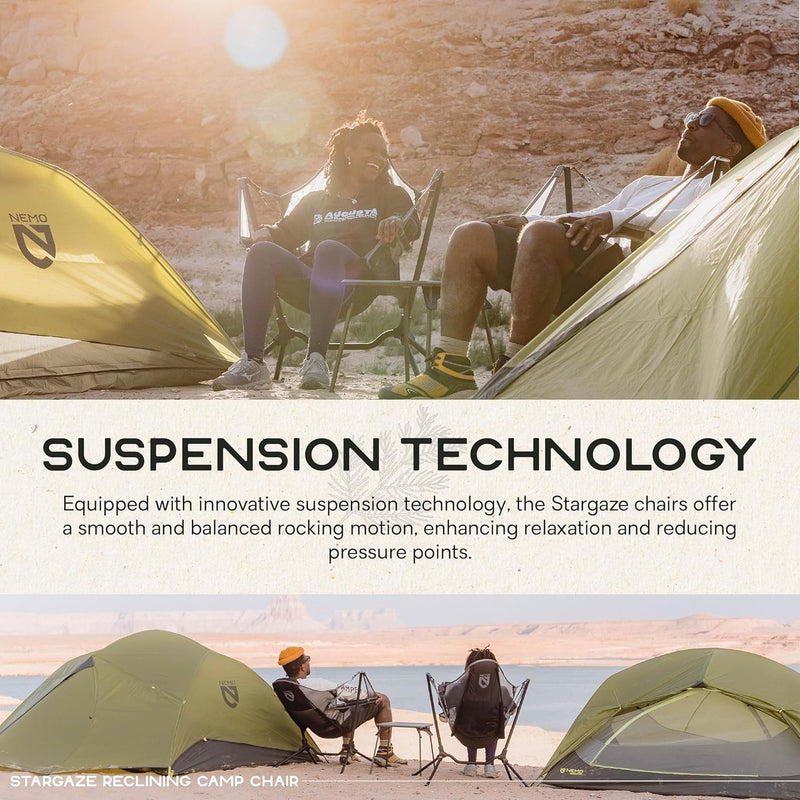 Load image into Gallery viewer, Nemo Stargaze Reclining Camp Chair (Silt / Citron)