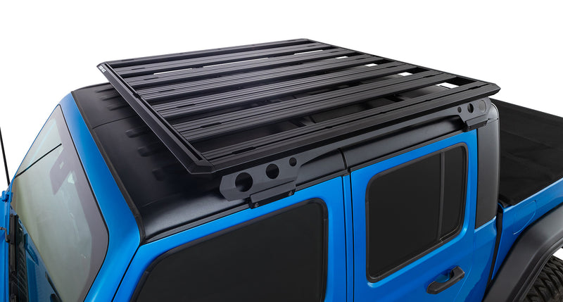 Load image into Gallery viewer, Rhino-Rack JK 4DR/JL 4DR/JL 2DR/JT Overlanding Roof Rack Kit - Black 1453MM X 1493MM - Light Weight