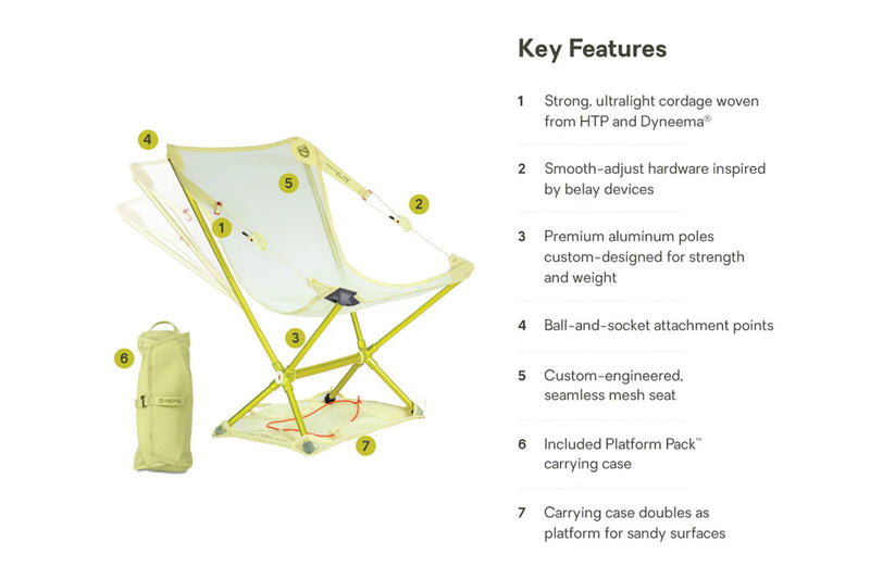 Load image into Gallery viewer, Nemo Moonlite Elite Reclining Camp Chair (Citron) - New