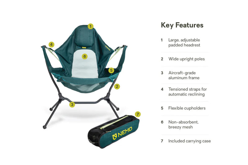 Load image into Gallery viewer, Nemo Stargaze Reclining Camp Chair (Blue Horizon)