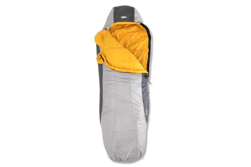 Load image into Gallery viewer, Nemo Tempo Mens 35 Sleeping Bag Long (Paloma Gray/Mango)