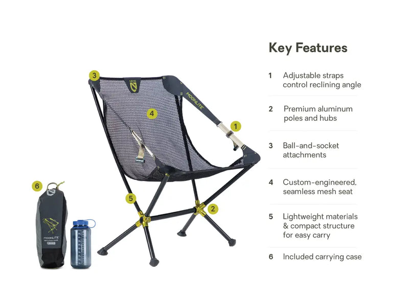 Load image into Gallery viewer, Nemo Moonlite Reclining Camp Chair (Black Pearl) - New