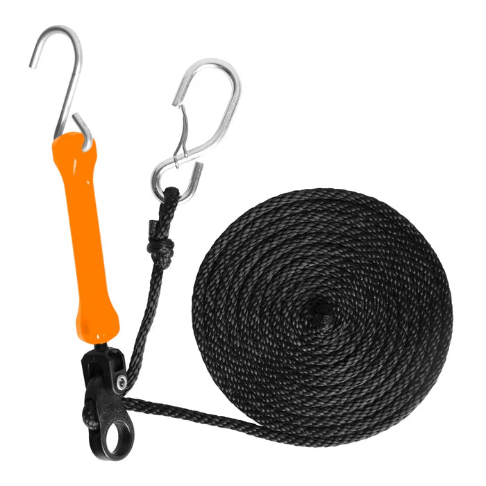 Load image into Gallery viewer, The Perfect Bungee 2 Pack 12' Rope Lock Tie Down W/ Bungee - Safety Orange