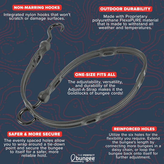 The Perfect Bungee 36" Adjustable Bungee Strap - Blue