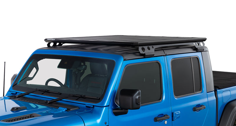 Load image into Gallery viewer, Rhino-Rack JK 4DR/JL 4DR/JL 2DR/JT Overlanding Roof Rack Kit - Black 1453MM X 1493MM - Light Weight
