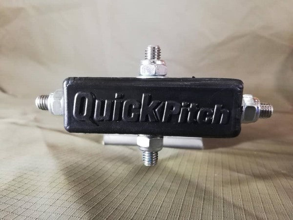 Load image into Gallery viewer, Quick Pitch 1450mm Load Bar Black W/ End Caps &amp; SS Brackets (X3)
