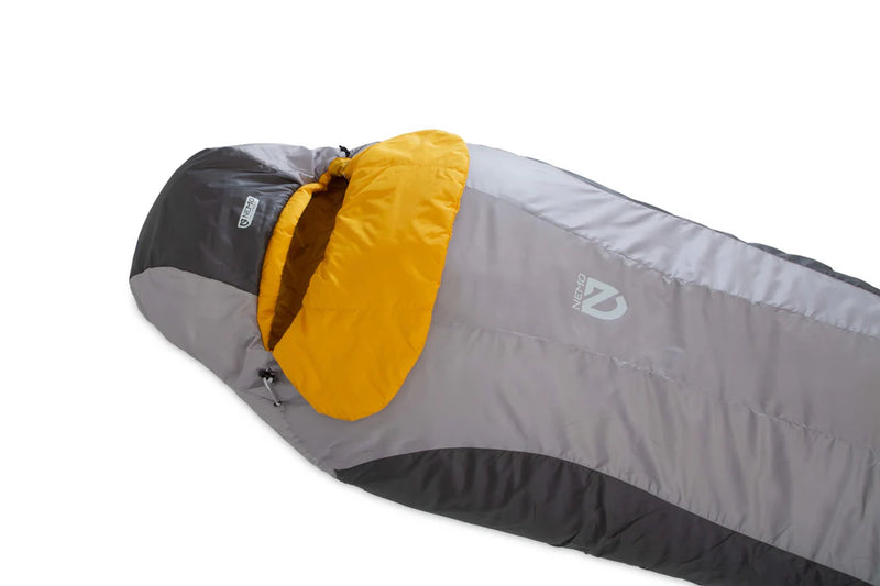 Load image into Gallery viewer, Nemo Tempo Mens 35 Sleeping Bag Long (Paloma Gray/Mango)
