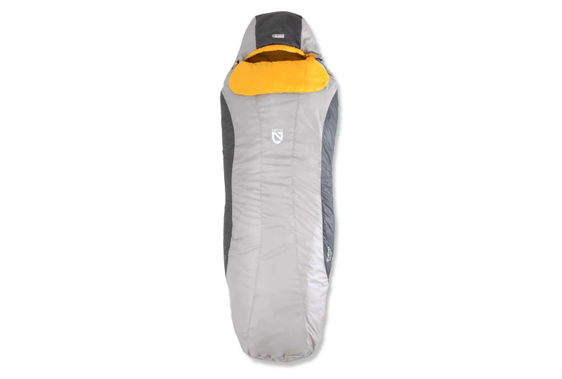 Load image into Gallery viewer, Nemo Tempo Mens 35 Sleeping Bag Long (Paloma Gray/Mango)
