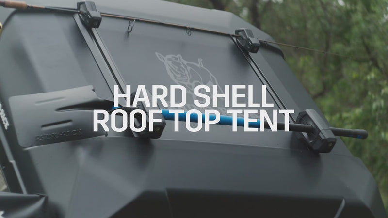 Load and play video in Gallery viewer, Rhino-Rack Rofftop Tent RTT 2-Person Folding Hardshell
