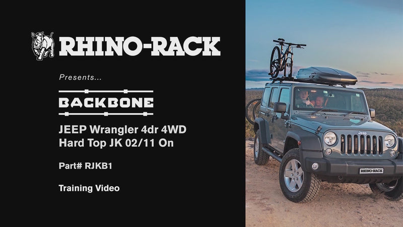 Load and play video in Gallery viewer, Rhino-Rack JK 4DR Backbone 3 Base Mounting System
