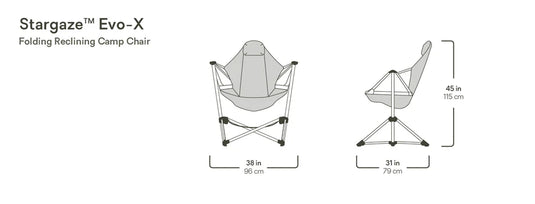 Nemo Stargaze Evo-X Reclining Camp Chair (Smokey Olive) - NEW