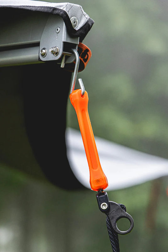 The Perfect Bungee 2 Pack 12' Rope Lock Tie Down W/ Bungee - Safety Orange